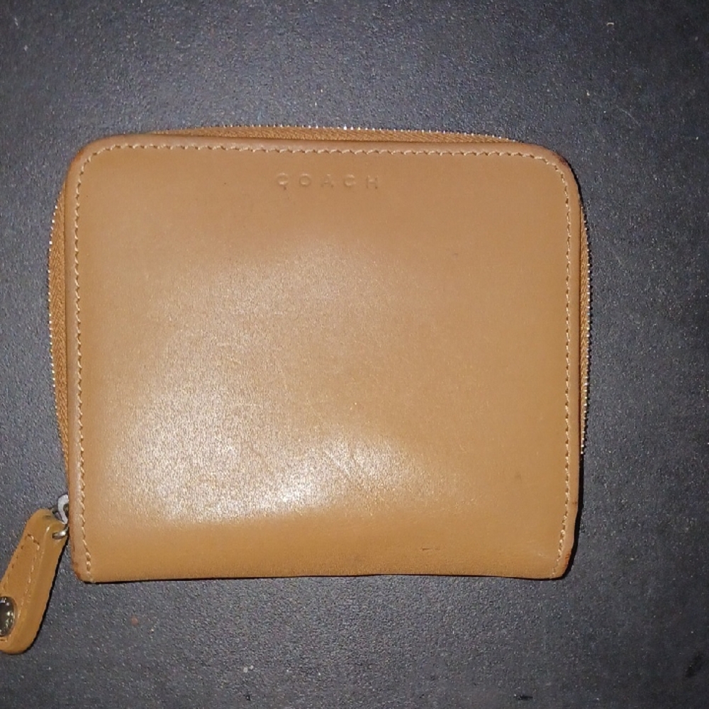 Vintage Coach Tan Leather Wallet